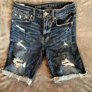 American Eagle Distressed Denim Shorts